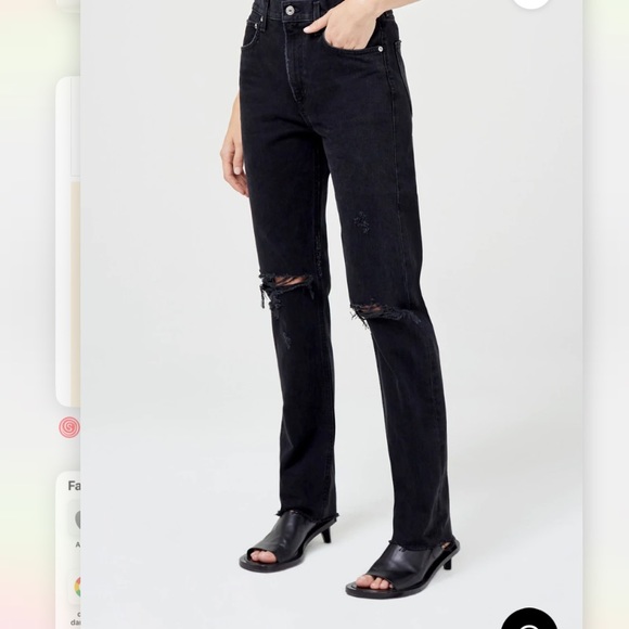 Agolde Cherie High Rise Straight - Picture 2 of 4